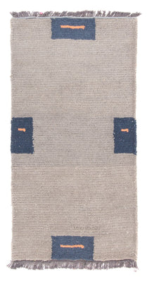Tapis Népalais - 140 x 70 cm - gris
