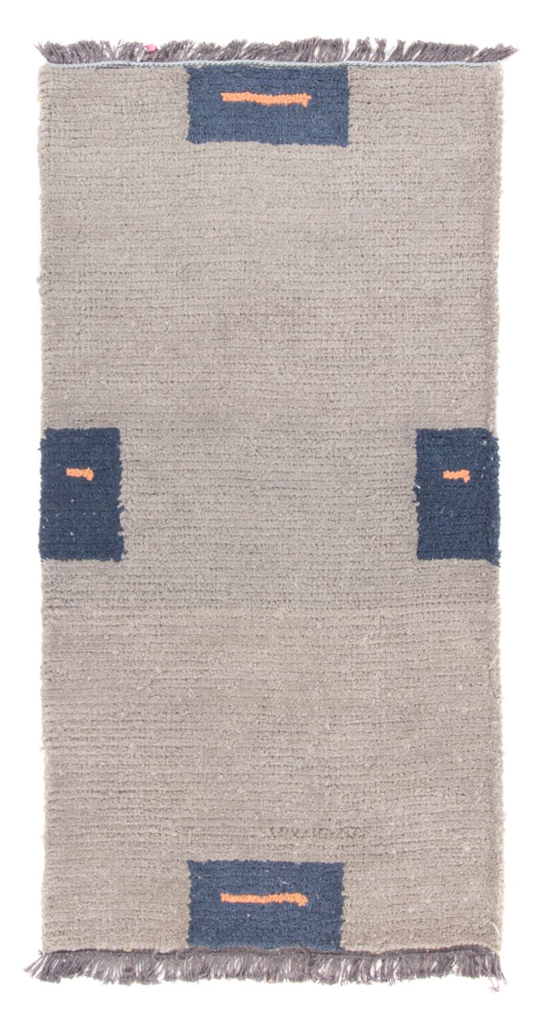 Tapis Népalais - 140 x 70 cm - gris