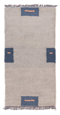 Tapis Népalais - 140 x 70 cm - gris
