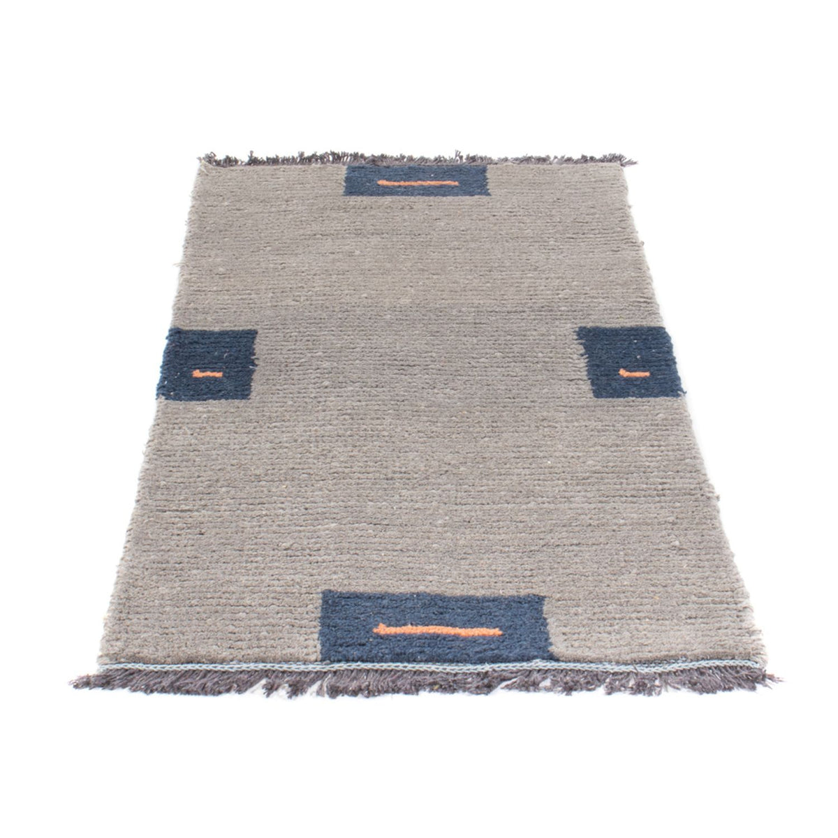 Tapis Népalais - 140 x 70 cm - gris