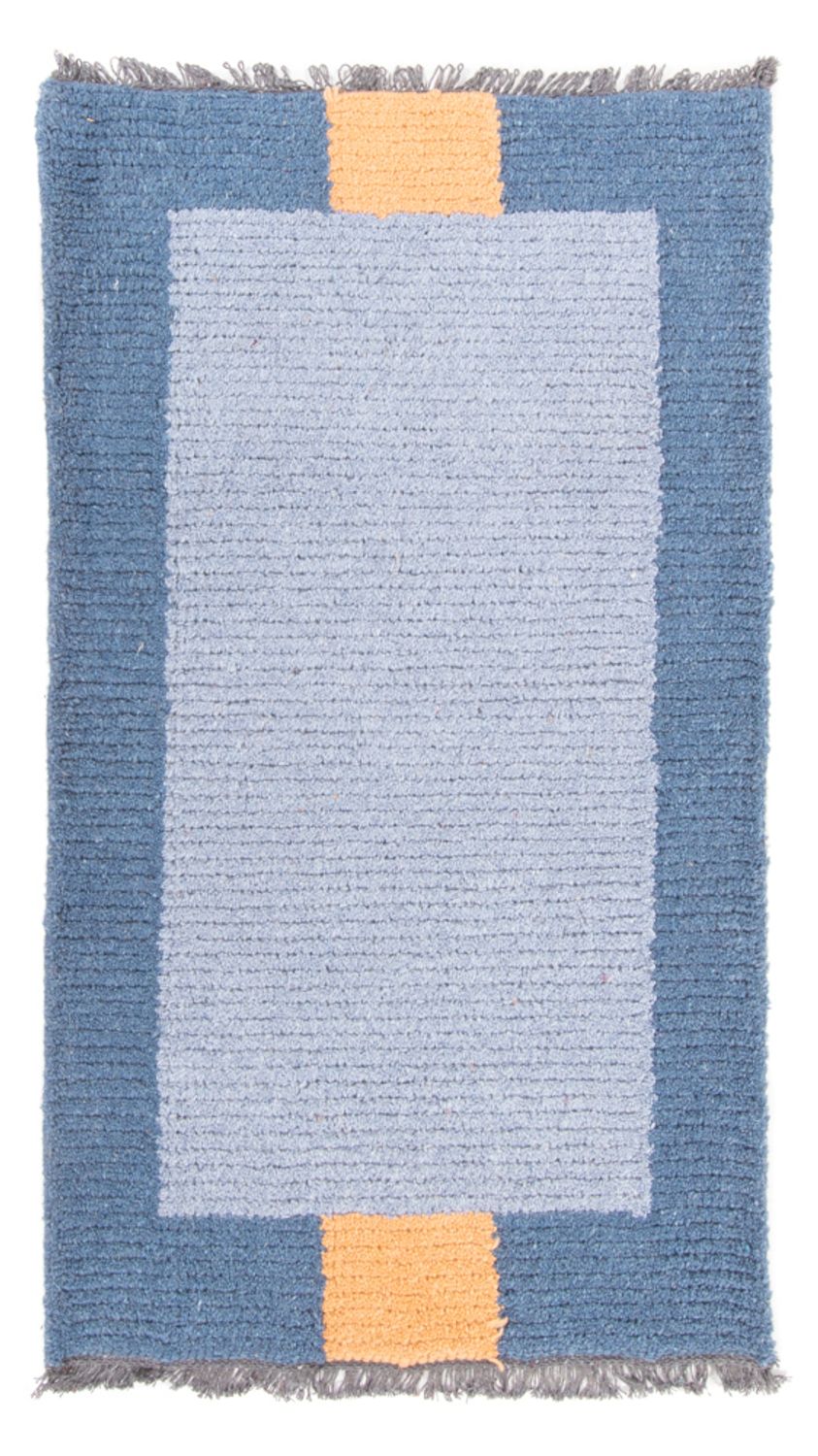 Tapis Népalais - 140 x 70 cm - bleu
