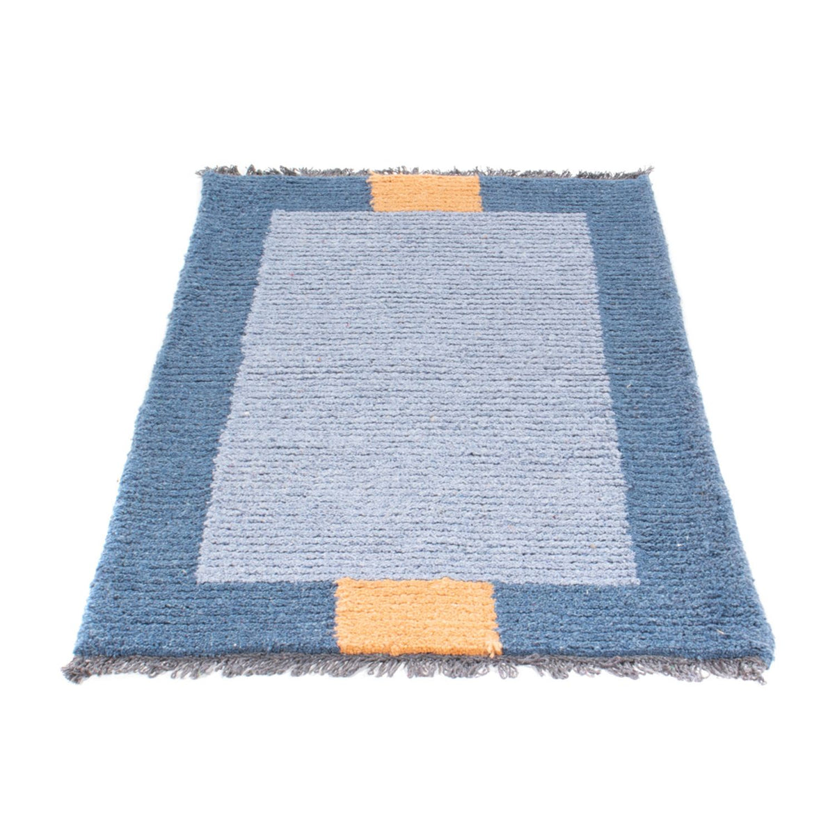 Tapis Népalais - 140 x 70 cm - bleu