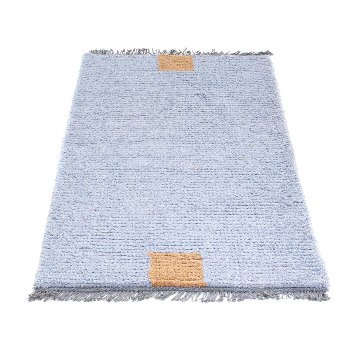 Tapis Népalais - 140 x 70 cm - bleu clair