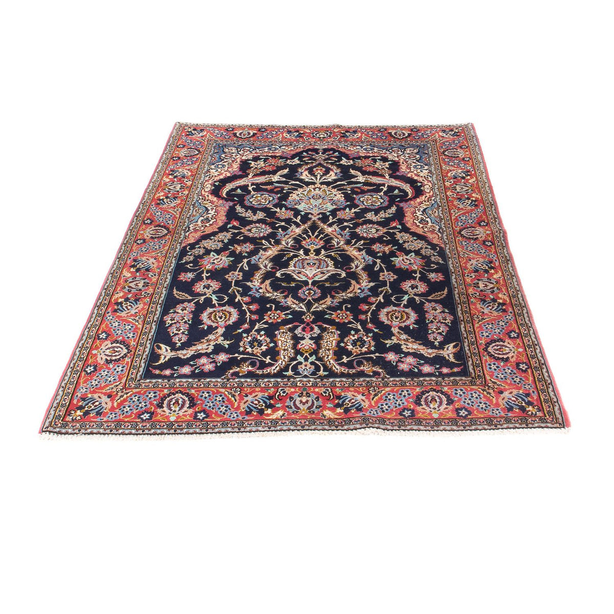 Tapis persan - Isfahan - Premium - 170 x 110 cm - bleu foncé