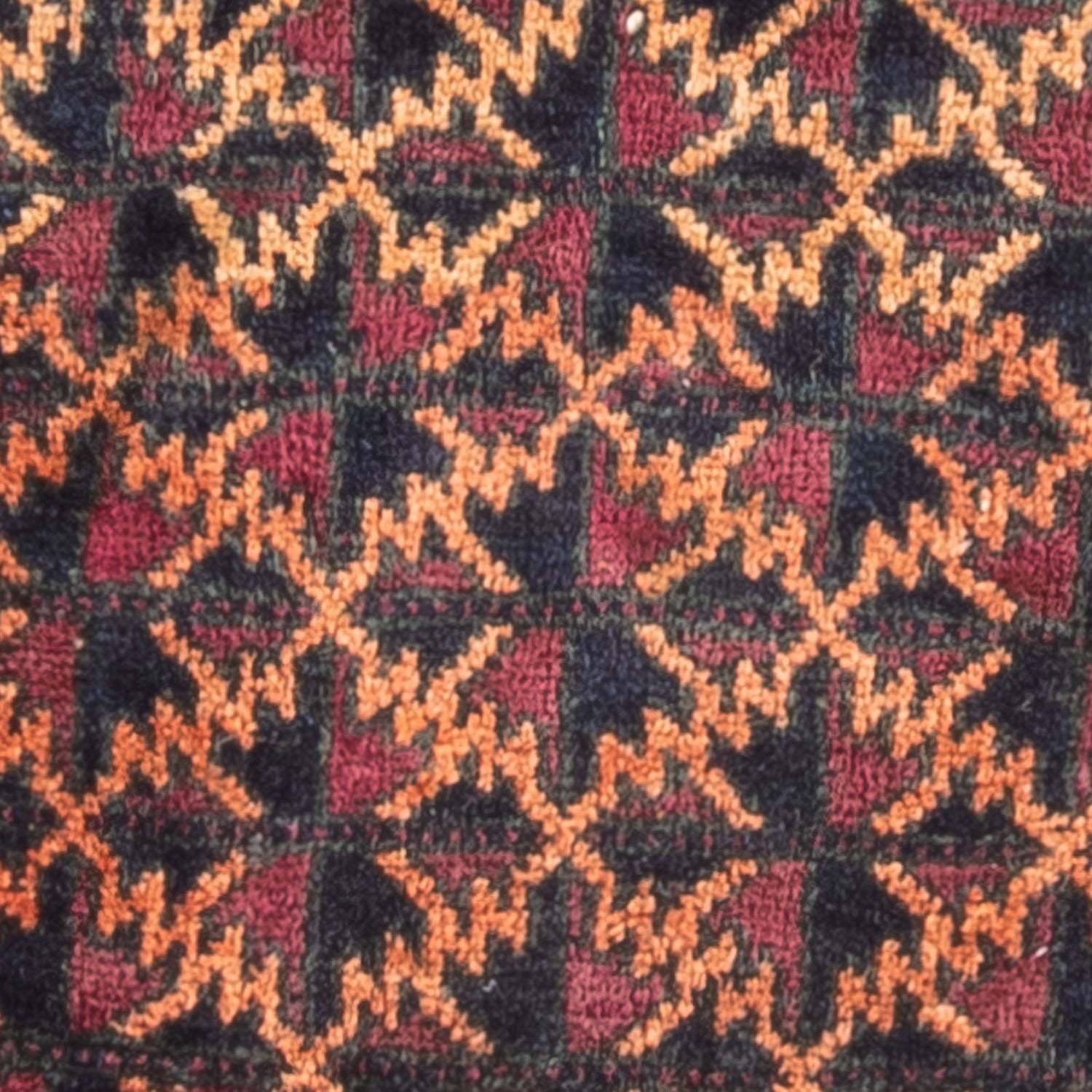 Tapis Belutsch carré  - 70 x 60 cm - multicolore
