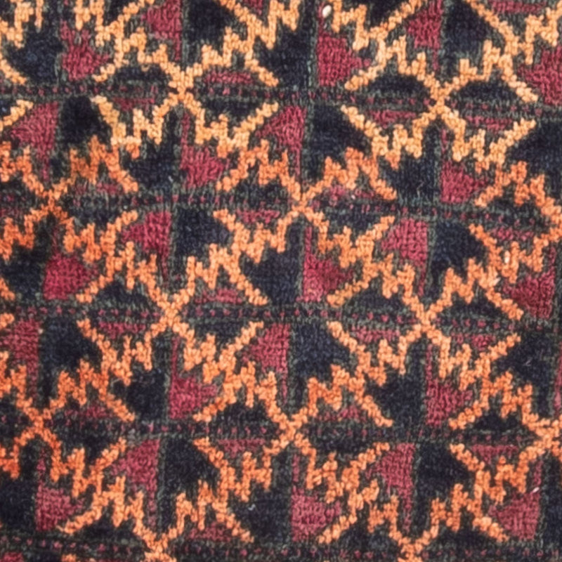 Tapis Belutsch carré  - 70 x 60 cm - multicolore