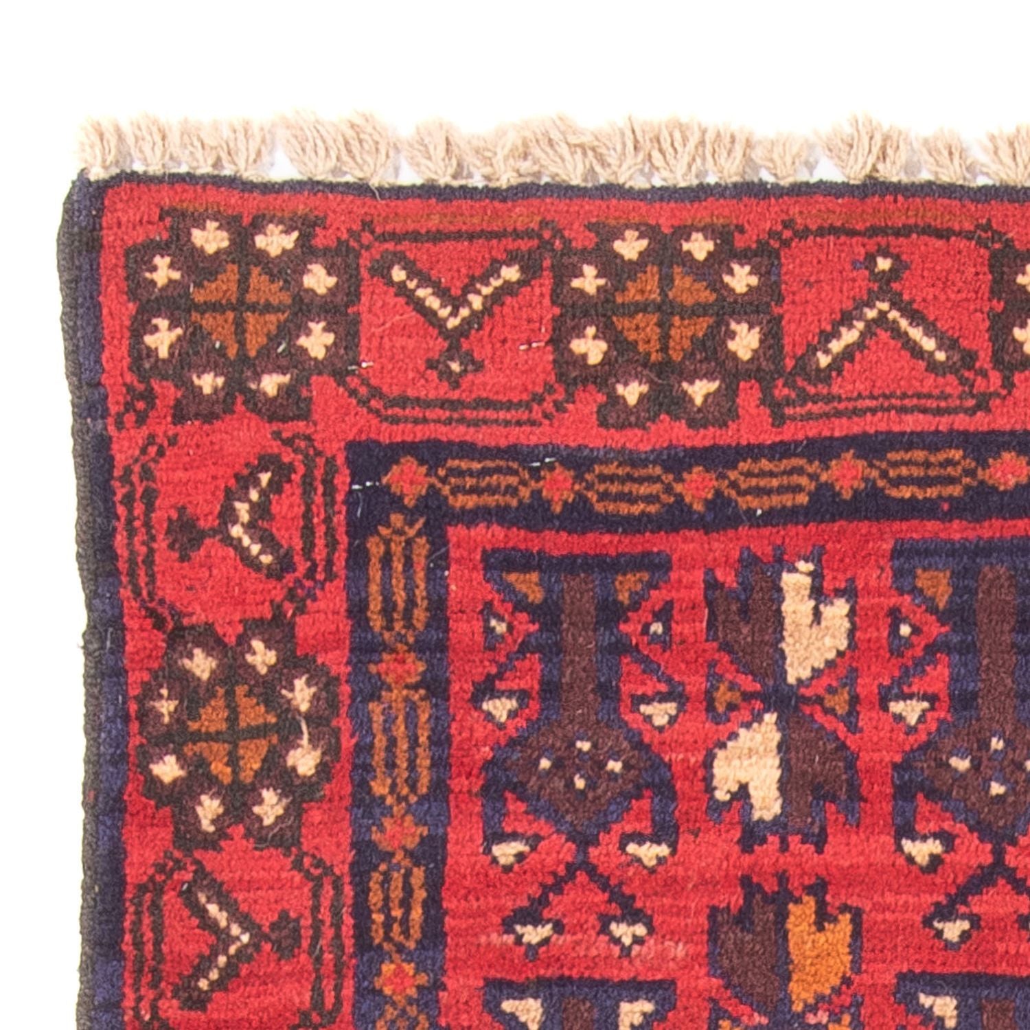 Tapis Belutsch - 130 x 74 cm - rouge