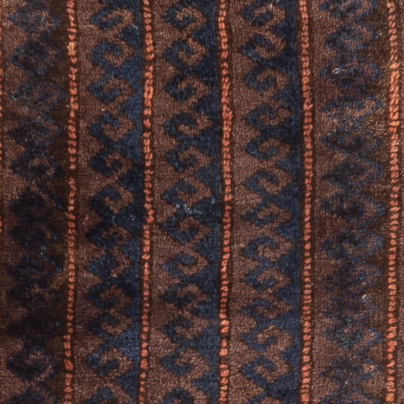 Tapis afghan - 100 x 61 cm - marron