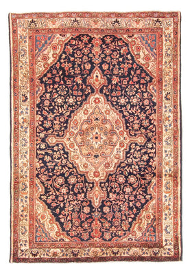 Tapis persan - Nomadic - 146 x 103 cm - bleu foncé