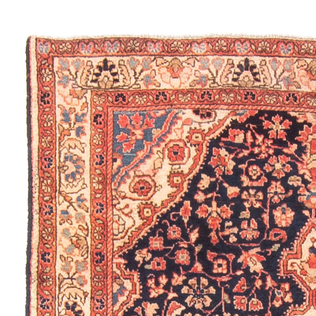 Tapis persan - Nomadic - 146 x 103 cm - bleu foncé