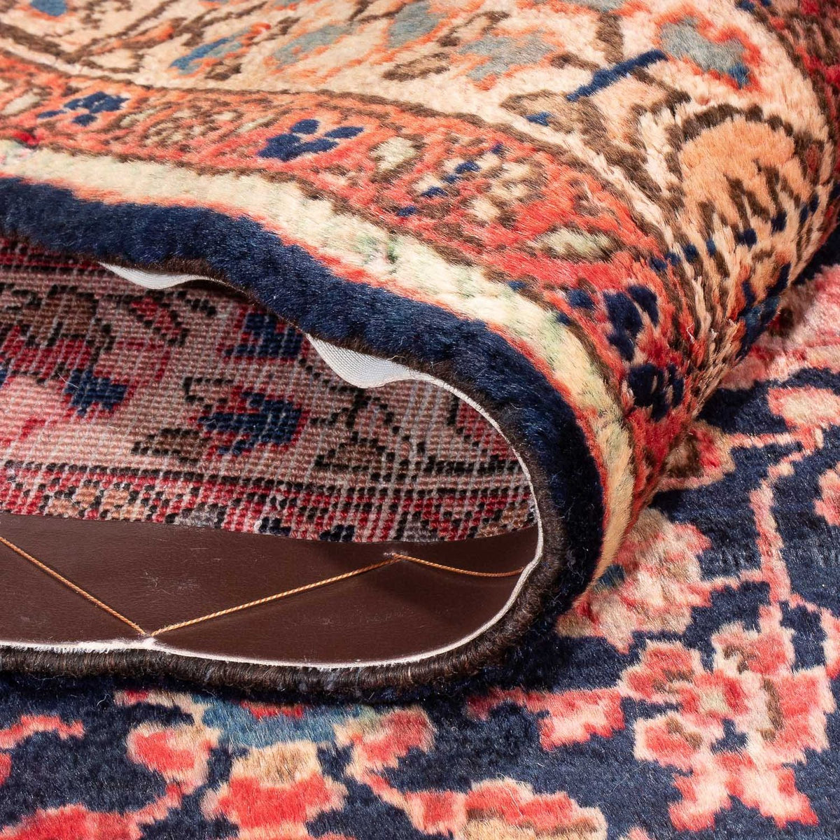 Tapis persan - Nomadic - 146 x 103 cm - bleu foncé