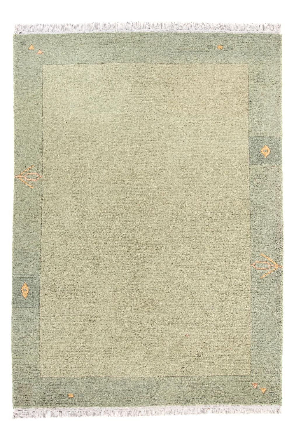Tapis Népalais - 240 x 170 cm - vert olive