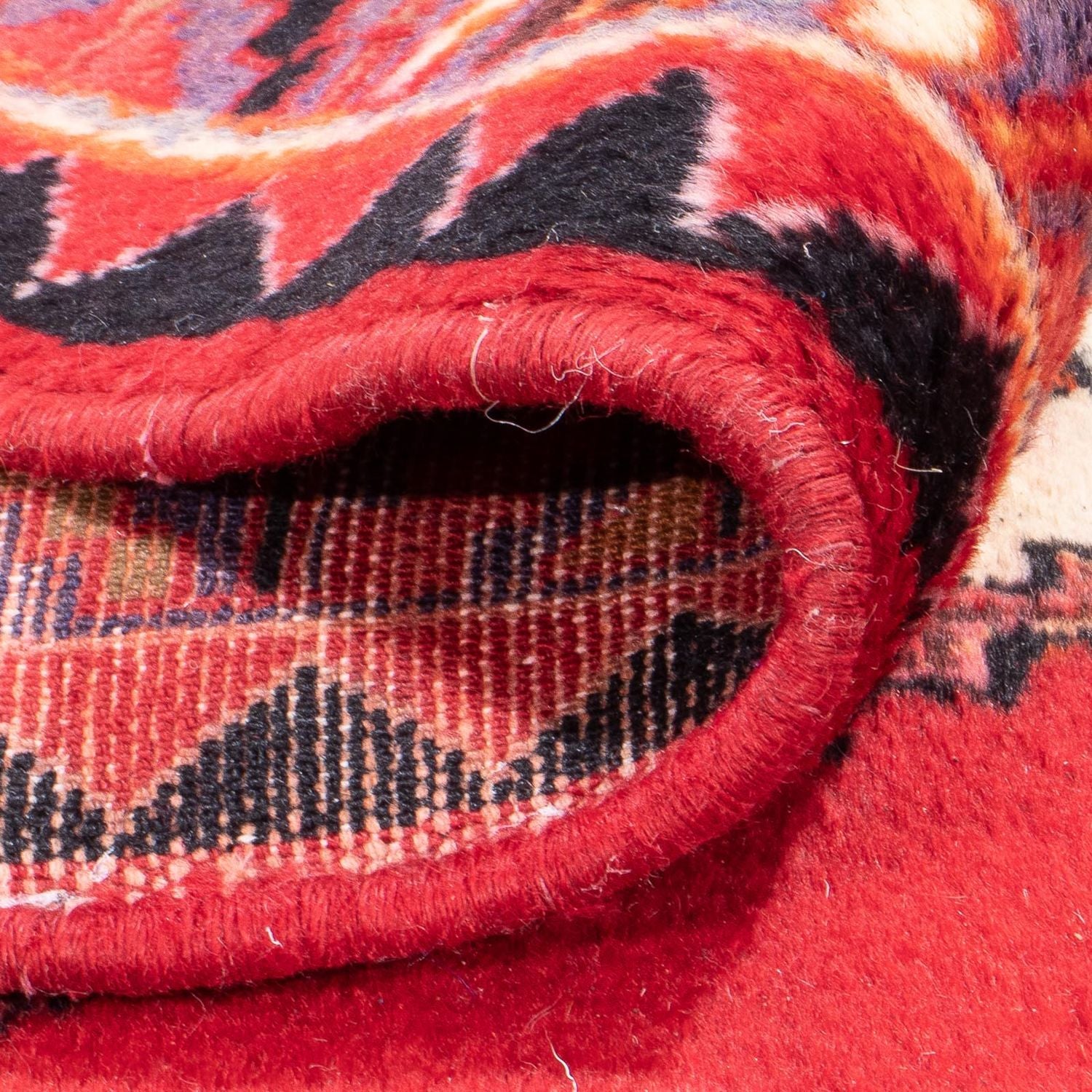 Tapis de couloir Tapis persan - Nomadic - 317 x 156 cm - rouge