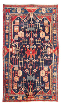 Tapis persan - Nomadic - 274 x 150 cm - bleu foncé