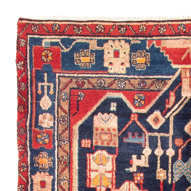 Tapis persan - Nomadic - 274 x 150 cm - bleu foncé