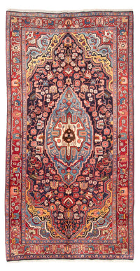 Tapis de couloir Tapis persan - Nomadic - 278 x 143 cm - bleu foncé