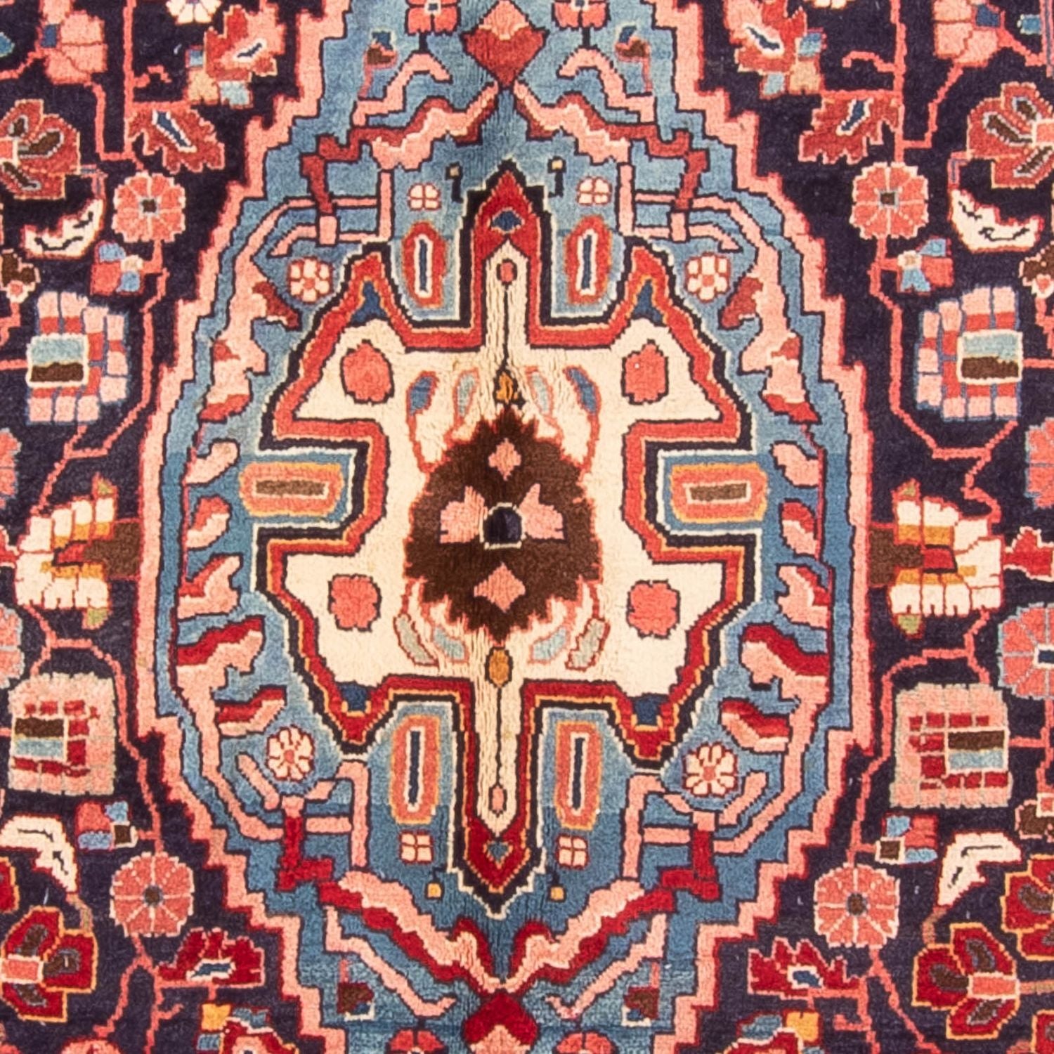 Tapis de couloir Tapis persan - Nomadic - 278 x 143 cm - bleu foncé