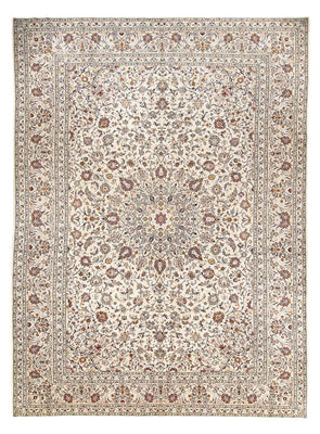 Tapis persan - Keshan - 398 x 295 cm - beige