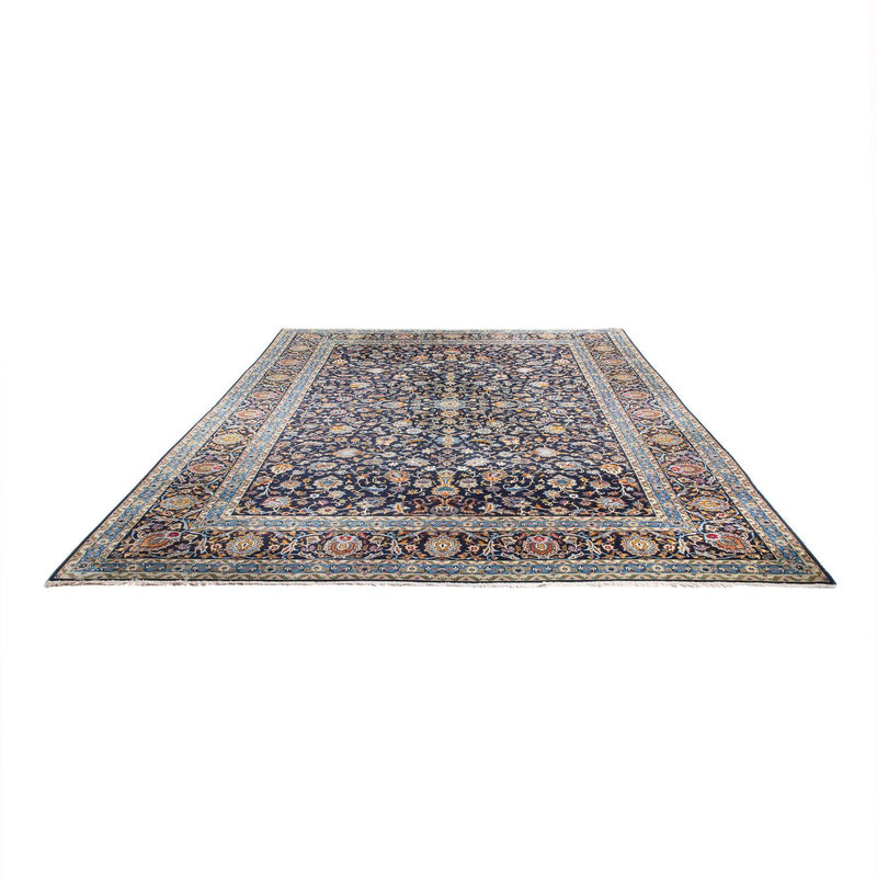 Tapis persan - Keshan - 390 x 300 cm - bleu foncé