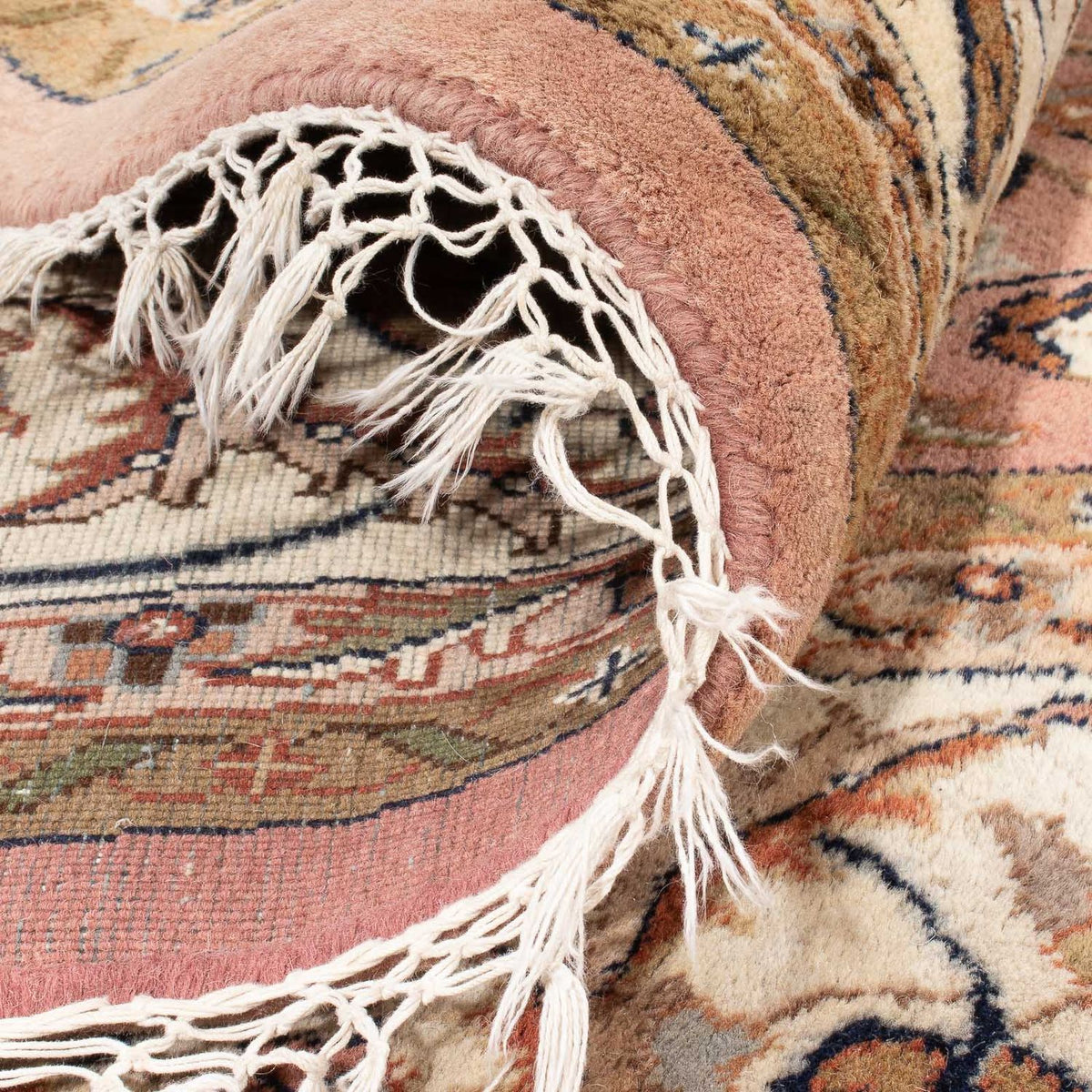 Tapis oriental - Indus ronde  - 245 x 245 cm - saumon