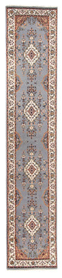 Tapis de couloir Tapis oriental - Indus - 400 x 80 cm - bleu clair