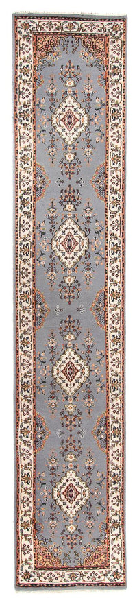 Tapis de couloir Tapis oriental - Indus - 400 x 80 cm - bleu clair