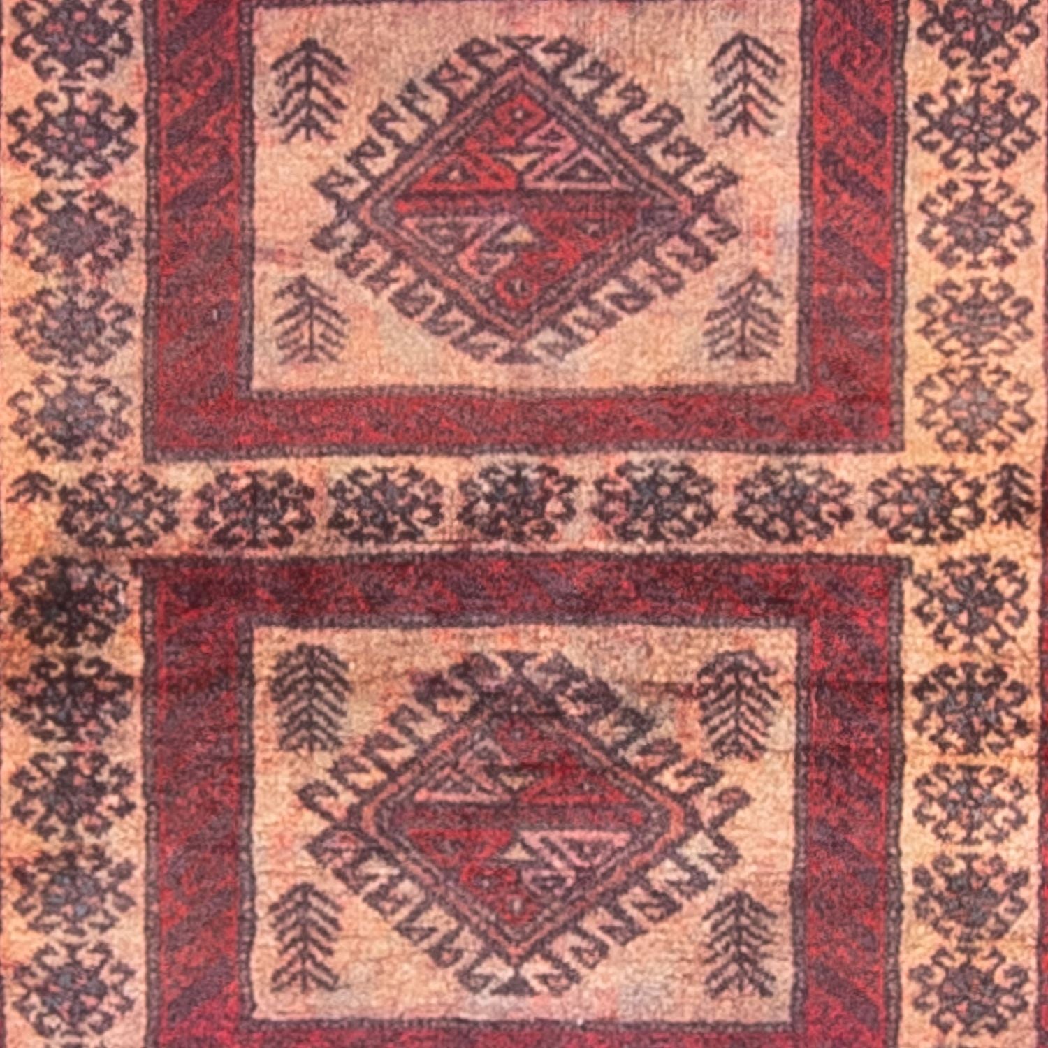 Tapis de couloir Tapis Belutsch - 202 x 101 cm - multicolore