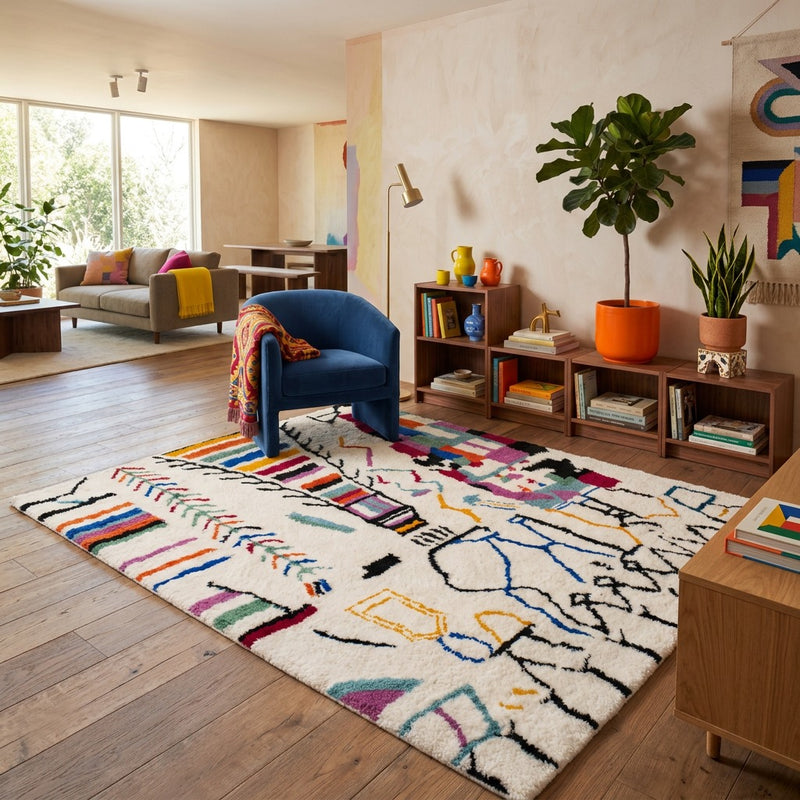 Tapis en laine ColorfulMarrakesh - Tapis en laine