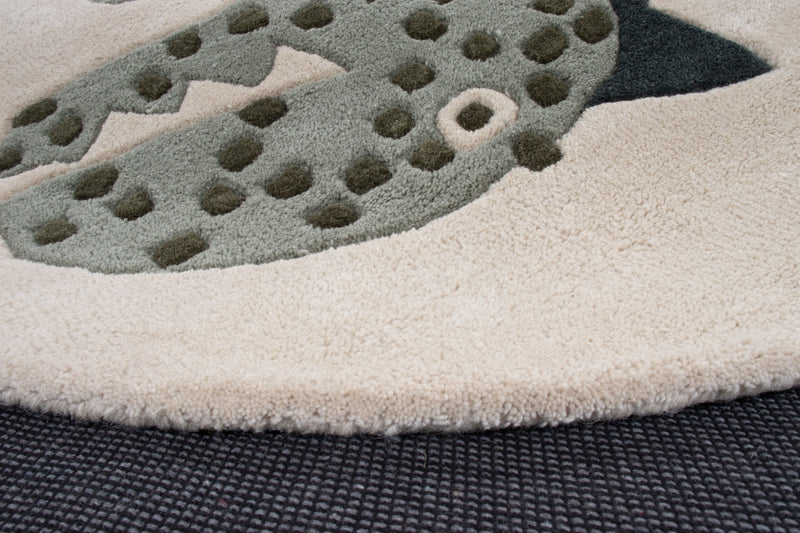 Dinosaure Tapis Enfant Rond