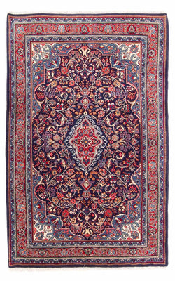 Tapis persan - Classique - 211 x 137 cm - bleu foncé