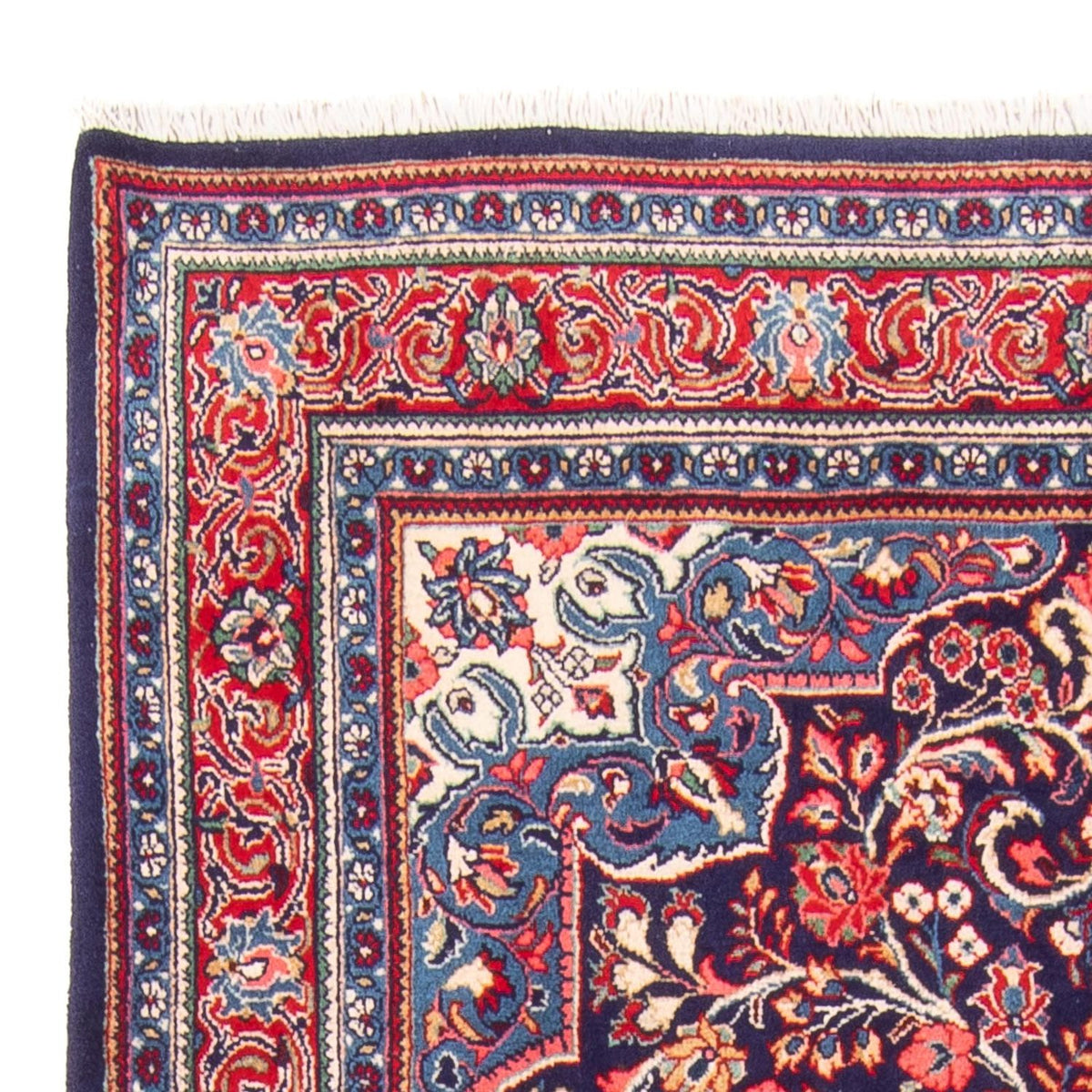 Tapis persan - Classique - 211 x 137 cm - bleu foncé