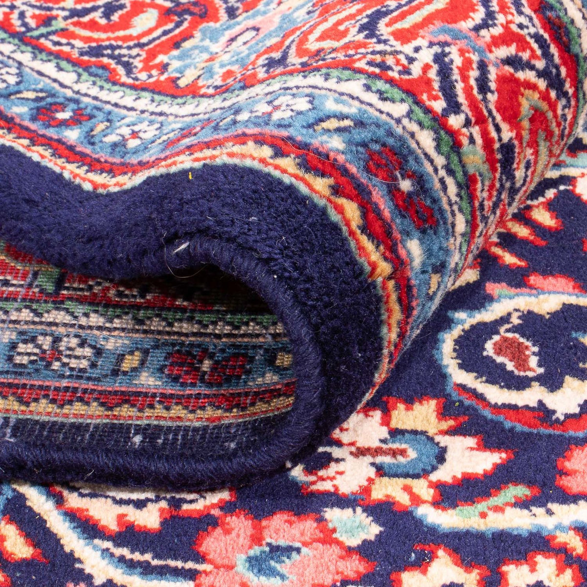 Tapis persan - Classique - 211 x 137 cm - bleu foncé