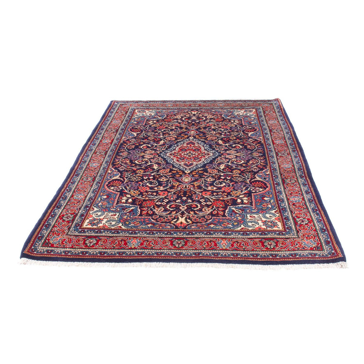 Tapis persan - Classique - 211 x 137 cm - bleu foncé