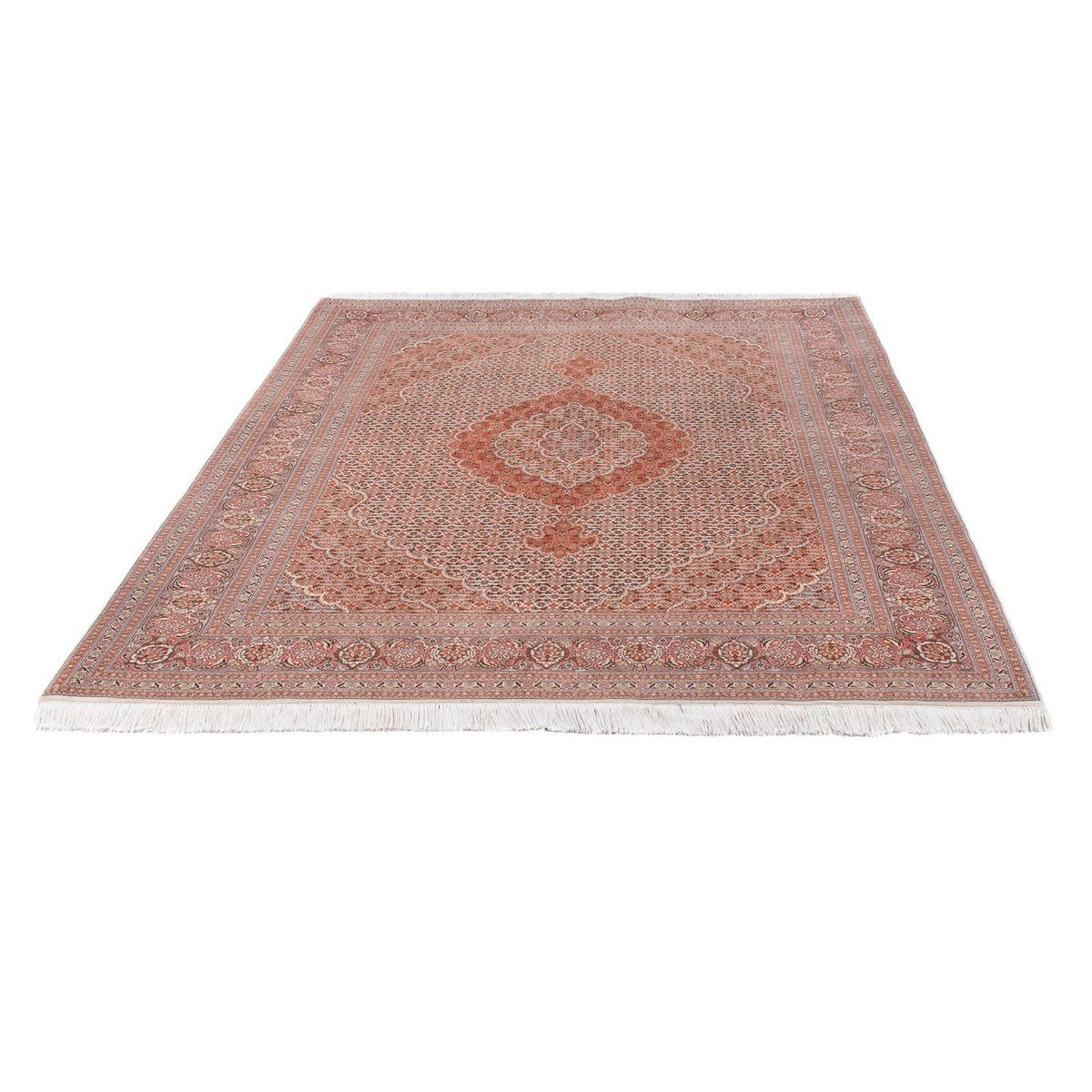 Tapis persan - Tabriz - Royal - 210 x 152 cm - marron