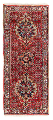 Tapis de couloir Tapis persan - Bidjar - 207 x 82 cm - rouge