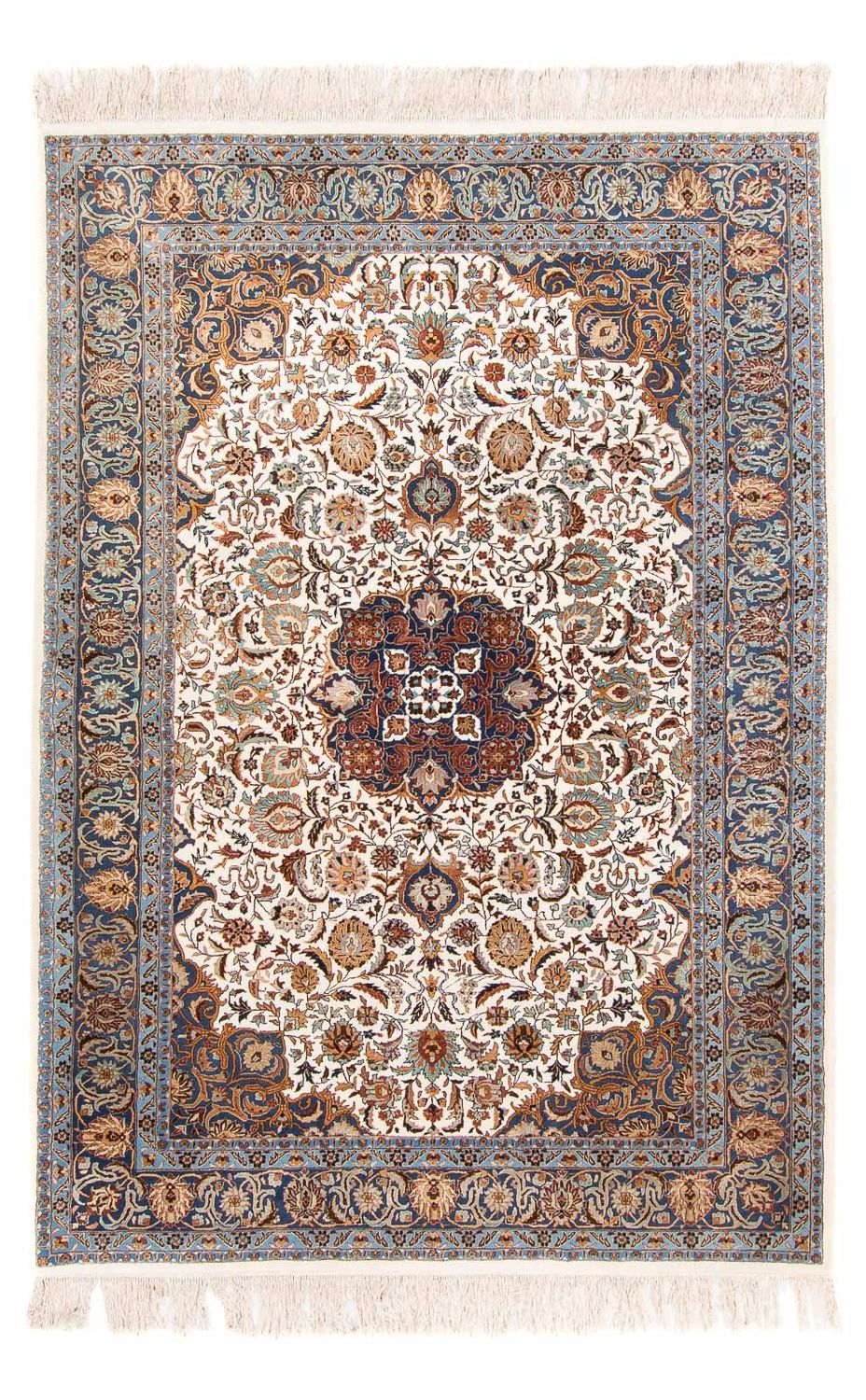 Tapis en soie - Soie chinoise - 275 x 185 cm - crème