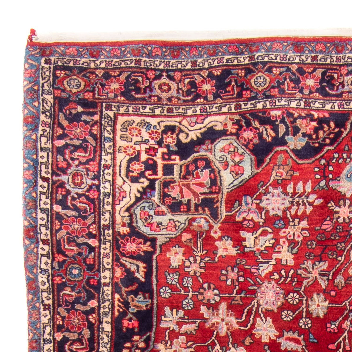 Tapis persan - Bidjar - 260 x 149 cm - rouge