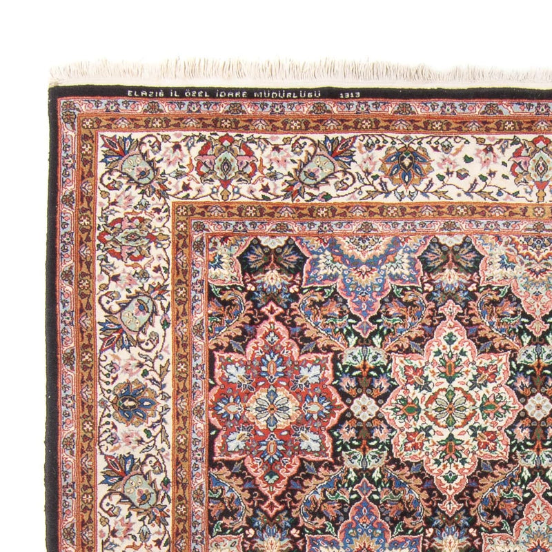 Tapis oriental - Hereke - 252 x 176 cm - bleu foncé