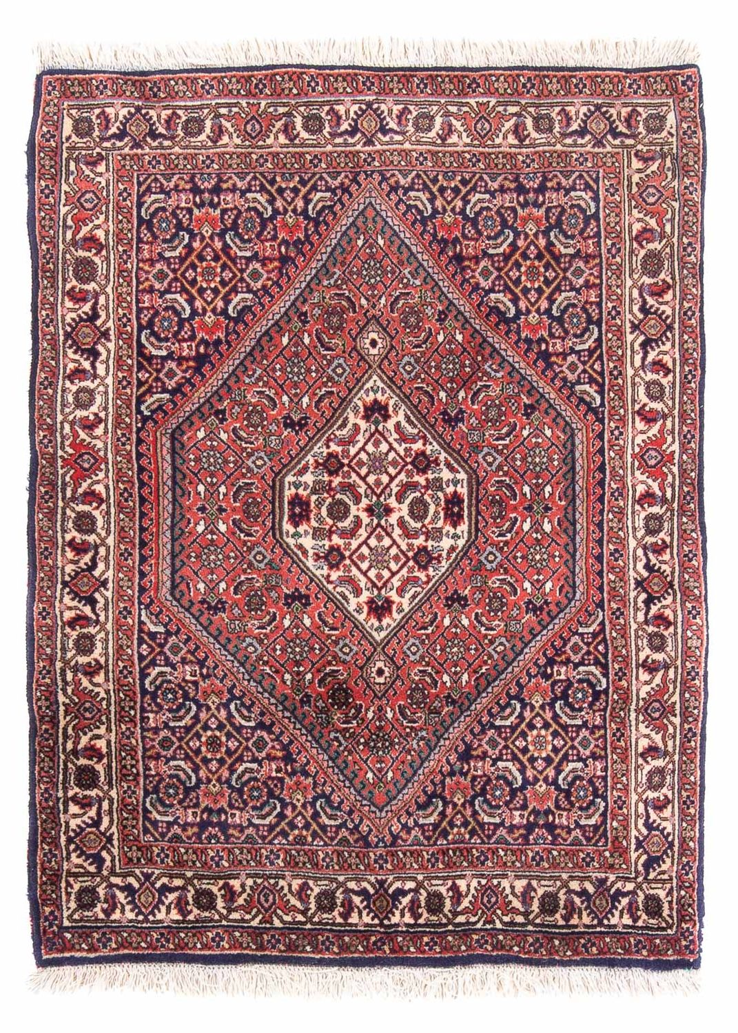 Tapis persan - Bidjar - 105 x 75 cm - rouge
