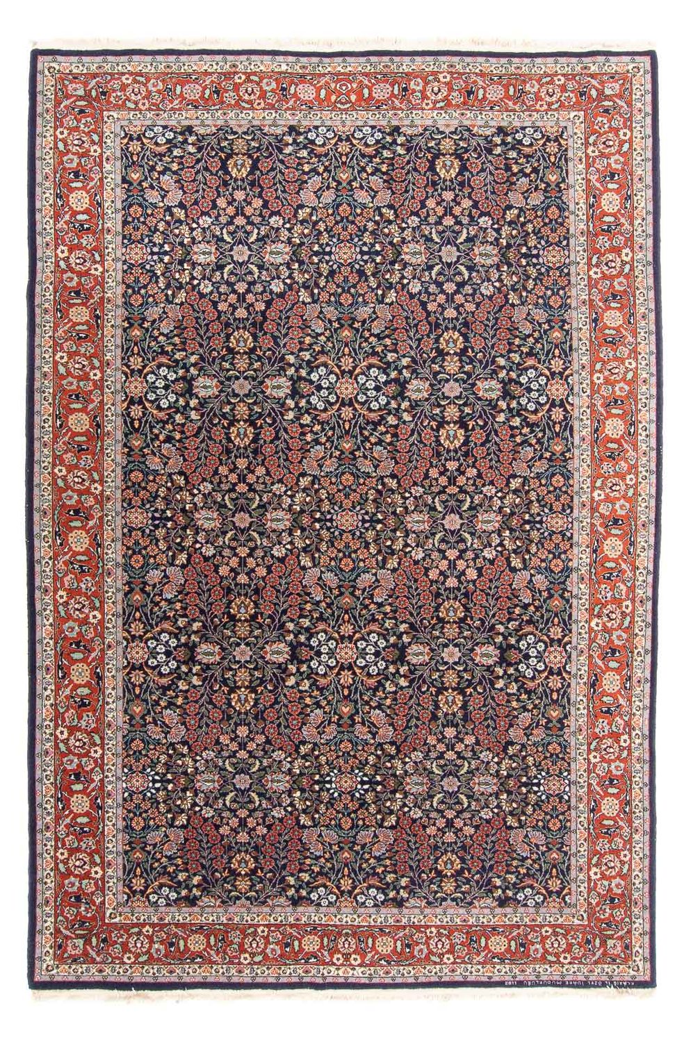 Tapis oriental - Hereke - 290 x 187 cm - bleu foncé