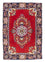 Tapis persan - Tabriz - 98 x 65 cm - rouge