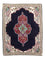 Tapis persan - Tabriz - Royal - 96 x 76 cm - bleu foncé