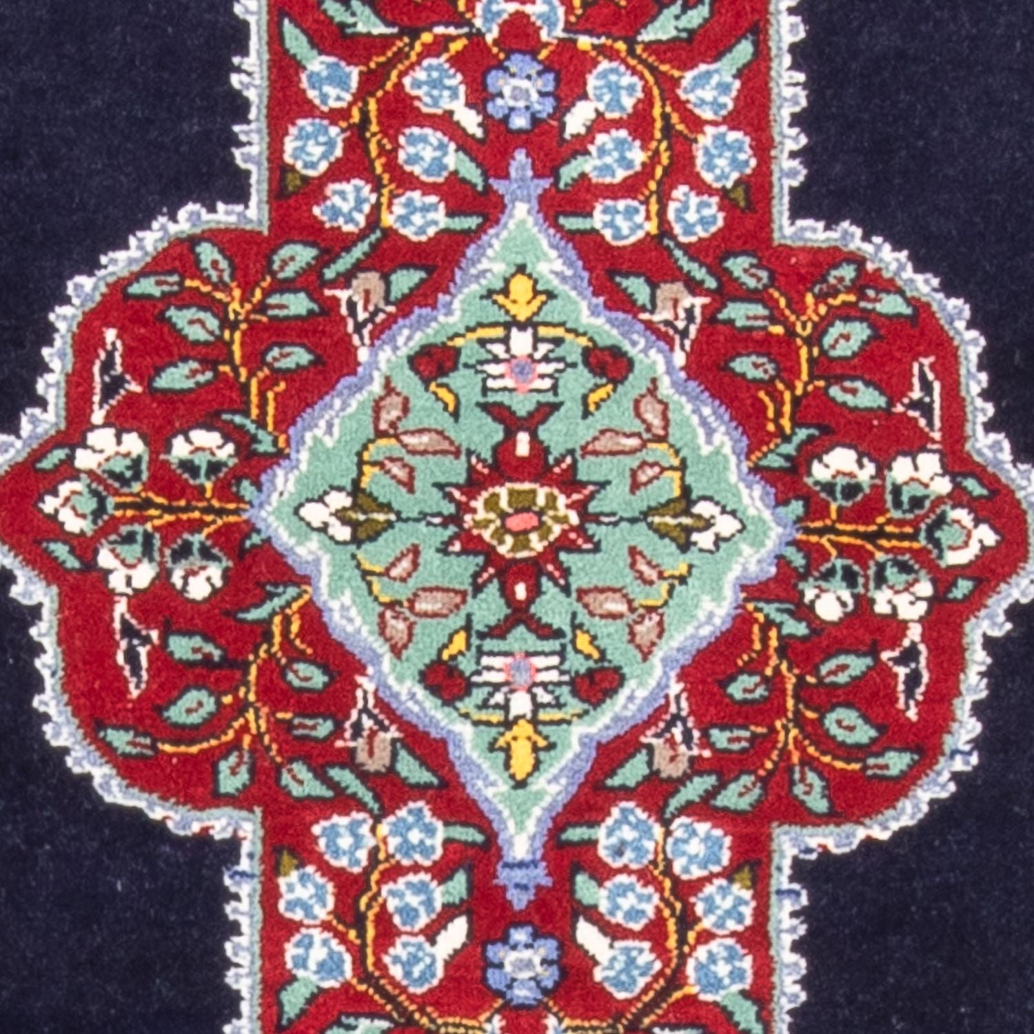 Tapis persan - Tabriz - Royal - 96 x 76 cm - bleu foncé