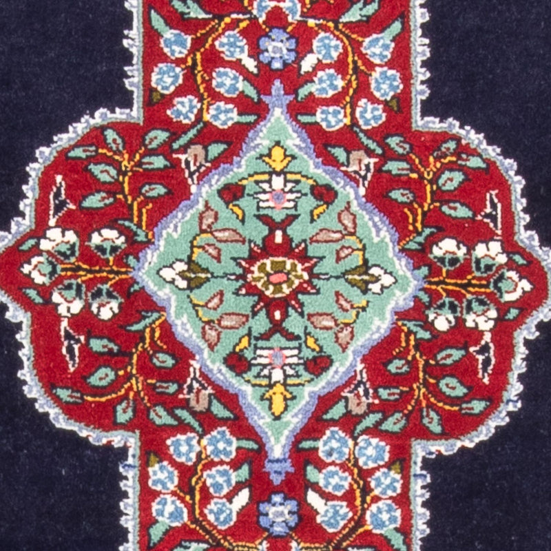 Tapis persan - Tabriz - Royal - 96 x 76 cm - bleu foncé