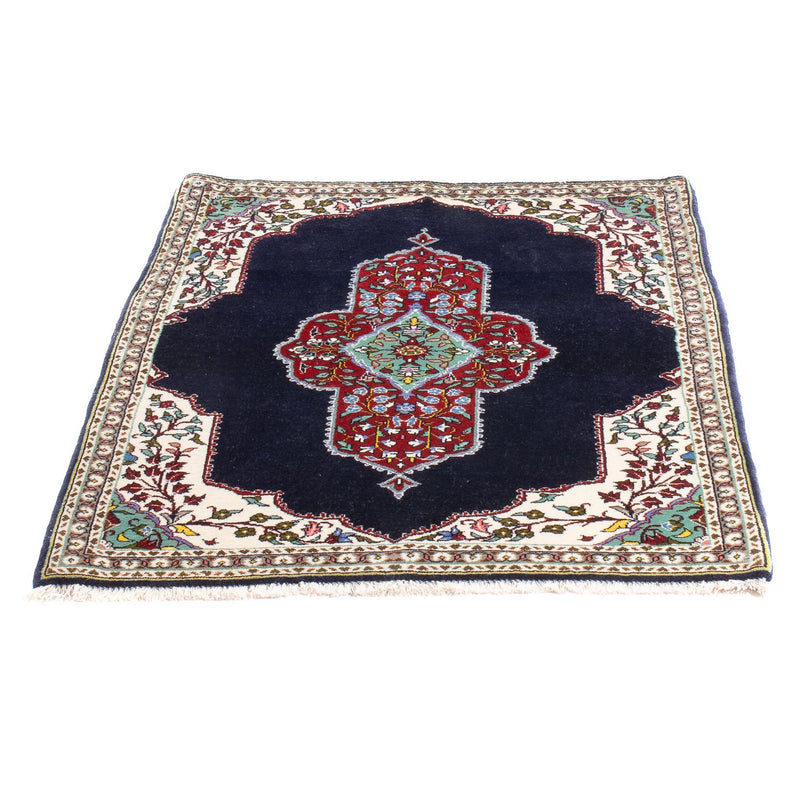 Tapis persan - Tabriz - Royal - 96 x 76 cm - bleu foncé