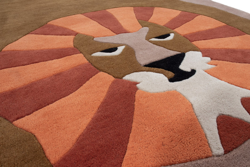Lion Endormi Tapis Enfant