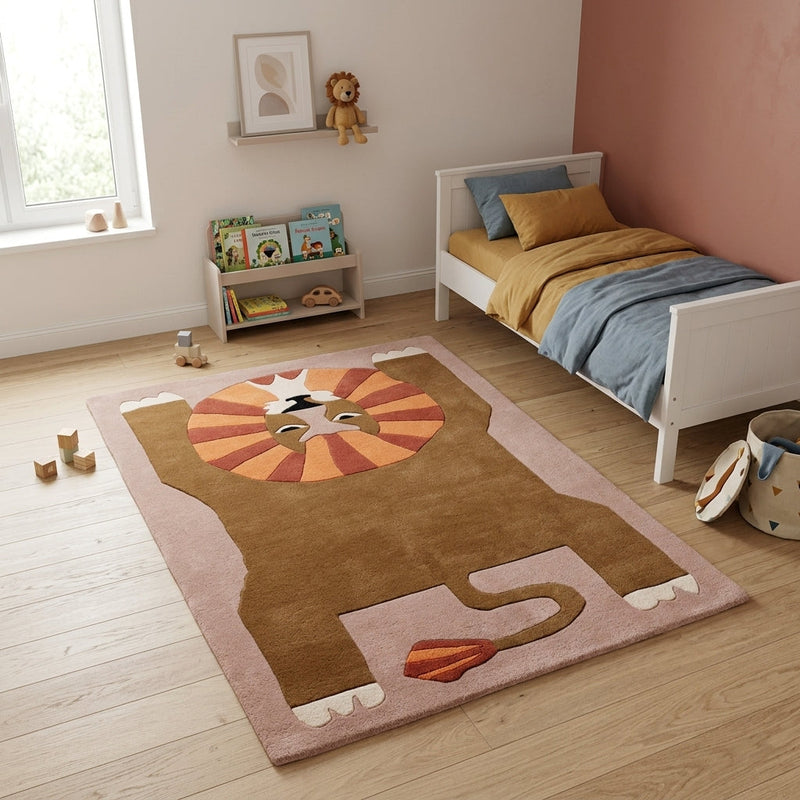 Lion Endormi Tapis Enfant