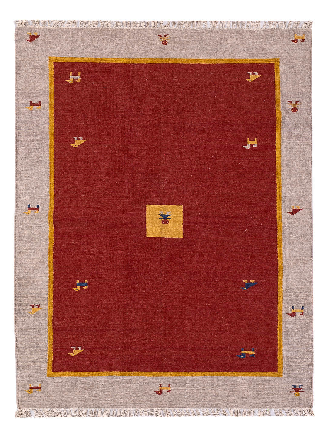 Tapis Kelim - Tendance - 200 x 140 cm - caramel