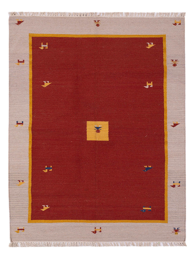 Tapis Kelim - Tendance - 200 x 140 cm - caramel