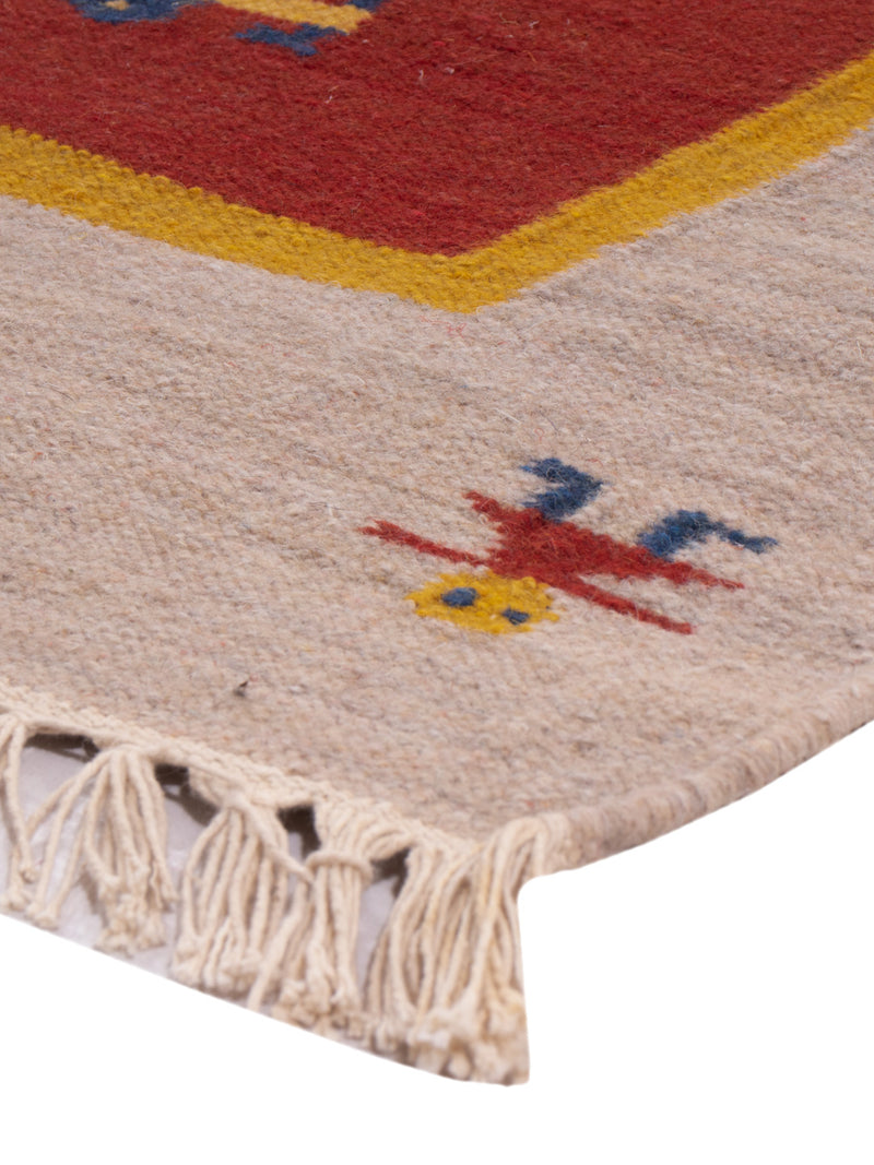 Tapis Kelim - Tendance - 200 x 140 cm - caramel